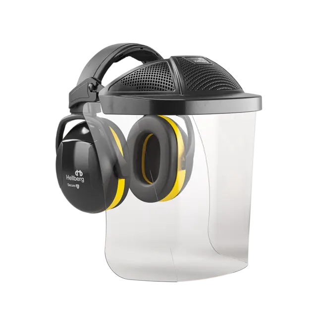 SECURE 2 HODEBØYLE MED PC-VISIR Hellberg Safety 