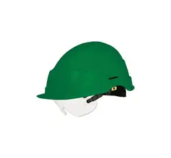 HJELM IRIS II 1000V UVENTILERT GRØNN Vernehjelm med visir - Iris