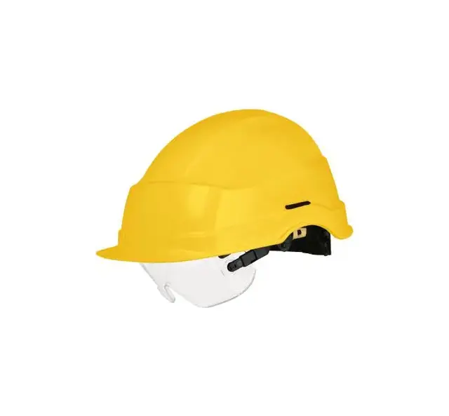 HJELM IRIS II 1000V UVENTILERT GUL Vernehjelm med visir - Iris 