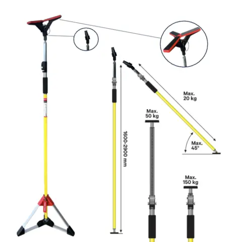 STABILIZER SUPPORT STRUT  F-35 2 PCS Adjustable, Tripods,  Bag 