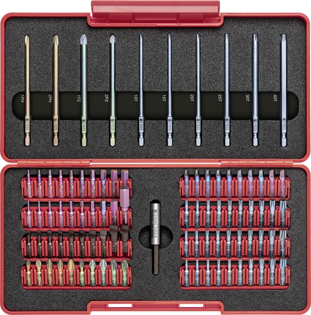 BITSSETT KORT/LANG 90 STK TOOLBOX PrecisionBits - PB Swiss Tools 