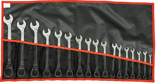 KOMBINASJONSNØKKEL SETT M/SKRALLE 6-24MM 467B - 17 deler - Facom 