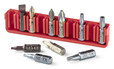 SKINNE FOR 10STK BITS C6 971  BITBLOKK Slagfast plast - PB Swiss Tools 