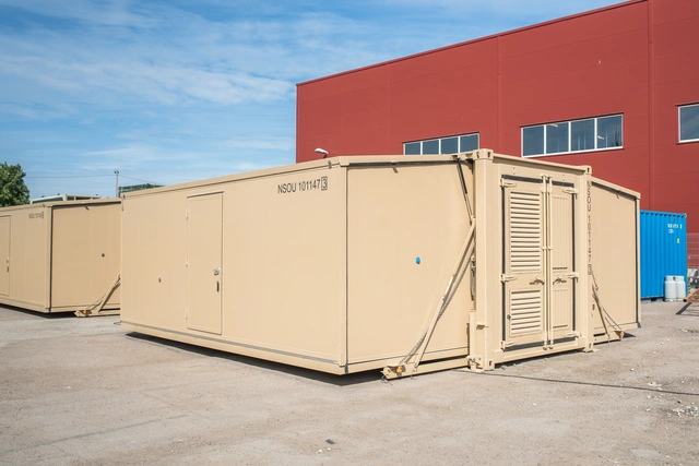 3-IN-1 EXPANDABLE SHELTER ISO CSC 20 foot container, 33m2, Flexible use 