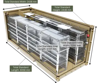 F-35 CARGO CONTAINER ISO CSC 20 foot container