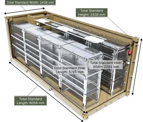 F-35 CARGO CONTAINER ISO CSC 20 foot container