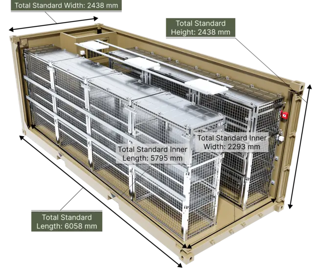 F-35 CARGO CONTAINER ISO CSC 20 foot container 