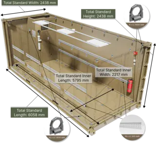 F-35 BULK CONTAINER ISO CSC 20 foot container