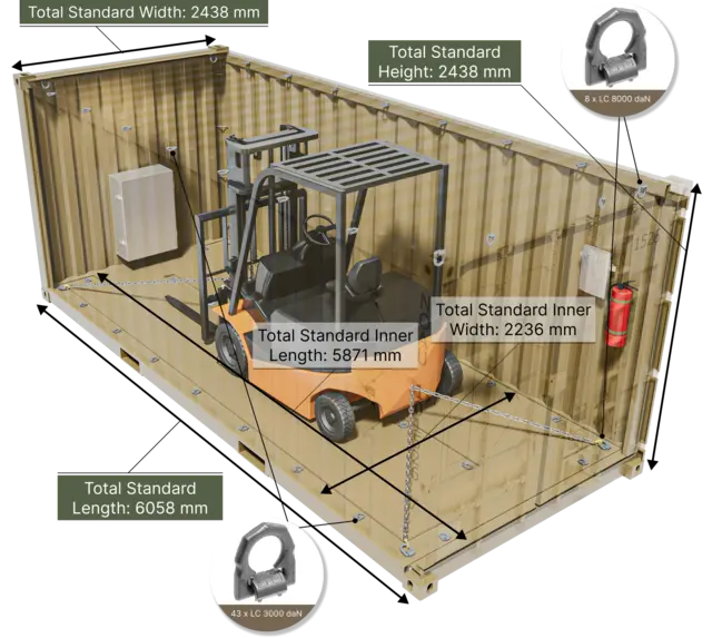 F-35 TRANSPORT CONTAINER ISO CSC 20 foot container 