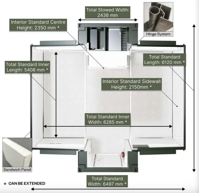 MOBILE HOSPITAL ISO CSC 20 foot container 