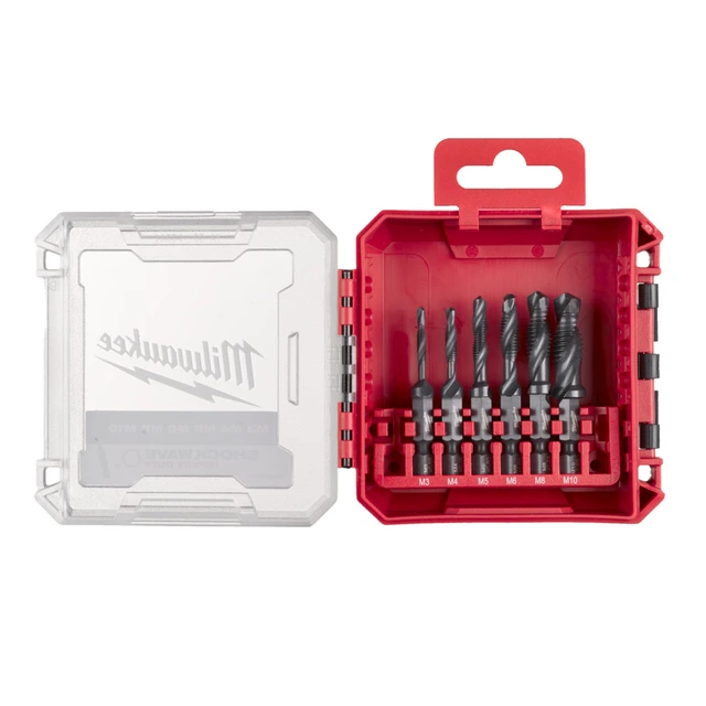 GJENGETAPPBORSETT HSSG 1/4" 6 DELER M3-M10 - Milwaukee 