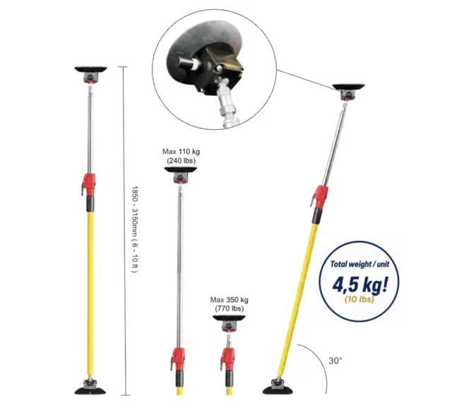 STABILIZER SUPPORT STRUT  F-35 2 PCS Adjustable,  Bag, FTA 