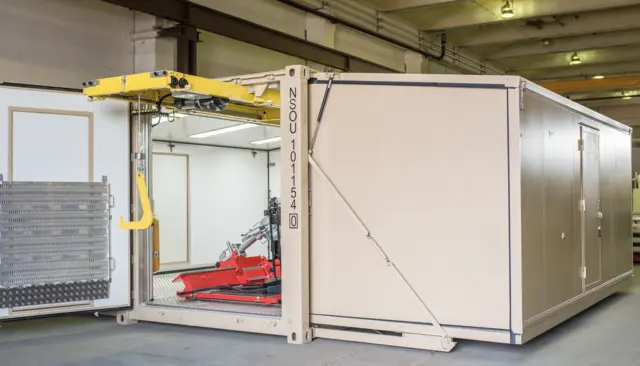 3-IN-1 TIRE REPAIR WORKSHOP 20F CSC, ISO 6120 x 2438 x 2591mm, Expanding 