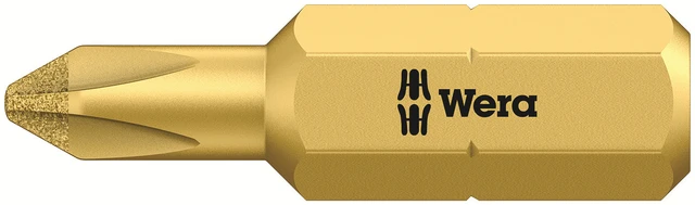 BITS 1/4" PH 2 X 25 MM DIAMANT 851/1 RDC Neddreid- / redusert skaftdiameter Wera 