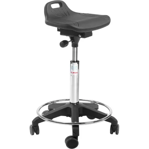 STOL STÅSTØTTE 605-785 M HJUL Stolen leveres med lettrullende hjul