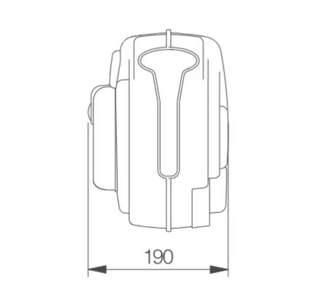 SLANGETROMMEL9 METER TRYKKLUFT Iindustri, vegg-tak brakett 