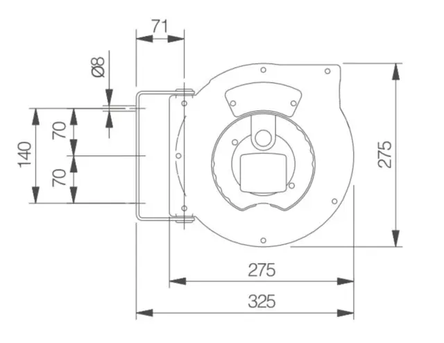 SLANGETROMMEL9 METER TRYKKLUFT Iindustri, vegg-tak brakett 