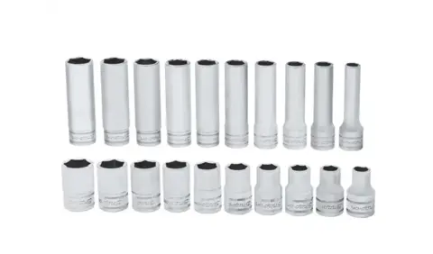 PIPESETT 1/2" DR 10-20MM KORT &amp; LANG 320TSWMB sekskant, 20 Deler - Snapon