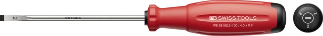 SKRUTREKKER RETT NR.2 - 0,6 X 4 X 100MM PB 38100 SwissGrip EVO - PB Swiss Tools 