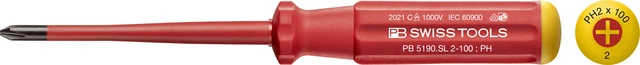 SKRUTREKKER PH2X100 VDE SLIM 5190.SL 1000V - PB Swiss Tools 