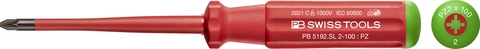 SKRUTREKKER PZ2 X 100MM VDE SLIM 5192.SL 1000V - PB Swiss Tools