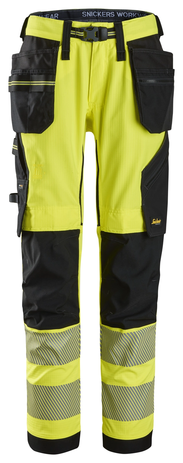 BUKSE 6943 KL2 HL KP CRD GUL/SRT STR: 46 69436604046 - Snickers Workwear 