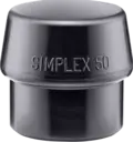 INNSATS Ø 50MM GUMMI SVART SIMPLEX Halder