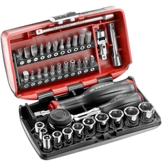 PIPESETT 1/4" DR. 5.5-14MM TWIST HANDLE 38 deler R.360NANO - Facom