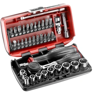 PIPESETT 1/4" DR. 5.5-14MM TWIST HANDLE 38 deler R.360NANO - Facom