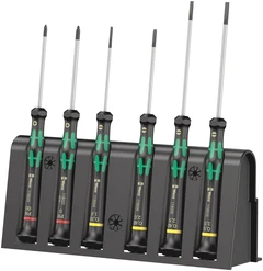EL-SKRUTREKKERSETT 2035/6 A + RACK 05118150001 - Wera