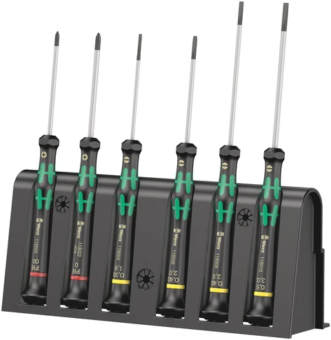 EL-SKRUTREKKERSETT 2035/6 A + RACK 05118150001 - Wera