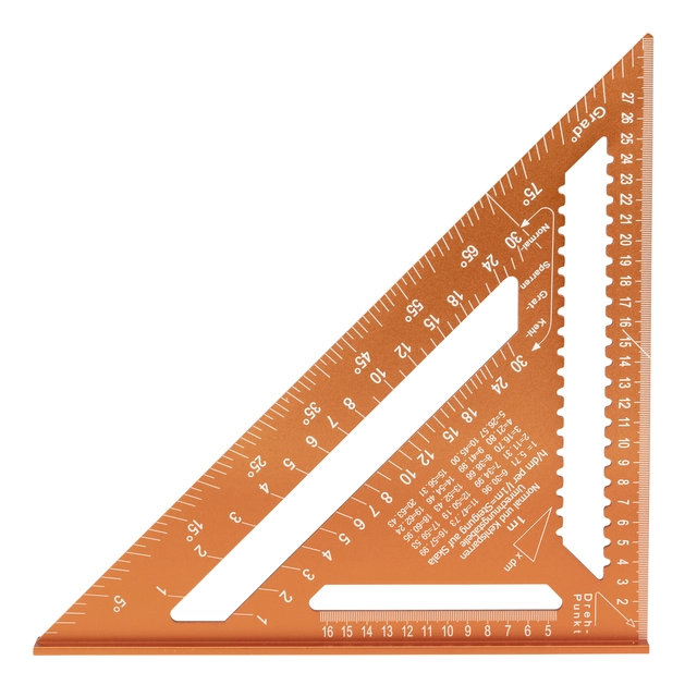 TØMMERVINKEL 300MM SPEEDSQUARE Aluminium, 0–90° m/ sperremål - Picard 