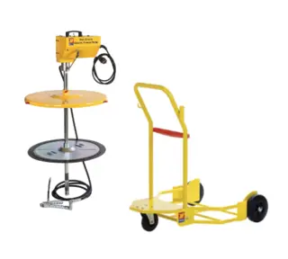ELEKTRISK FETT PUMPE FOR FAT 180/220 18-30 kg, inkl. fat vogn, Meclube