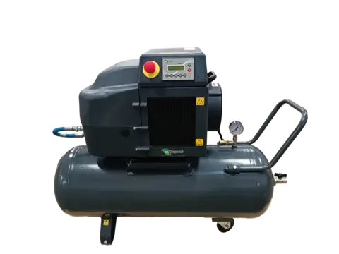 SKRUEKOMPRESSOR KTC COMPACK 2 ON TANK 230V,10 bar, 90L tank, inkl. KJØLETØRKE