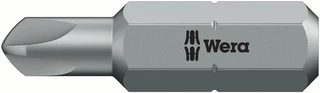 BITS 1/4" TORQ-SET® 871/1 Mplus bits, seig utførelse - Wera