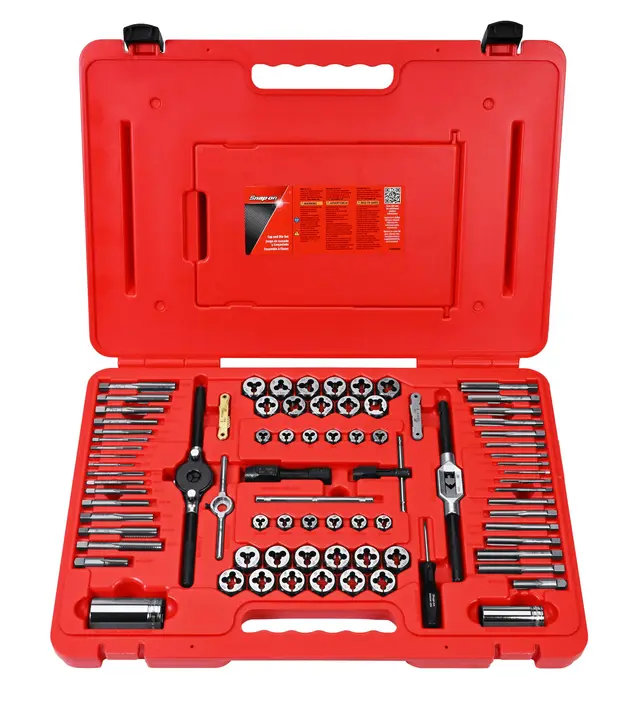 GJENGESETT 80PCS 1/4-1/2", 3-12MM NF/NC MM/SAE, TDTDM500B, Snap-on 