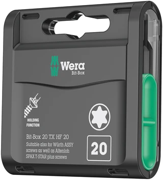 BITSSETT 20 STK TORX® BIT-BOX 20 TX HF Wera
