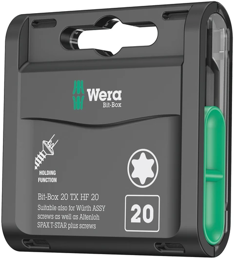 BITSSETT 20 STK TORX® BIT-BOX 20 TX HF Wera