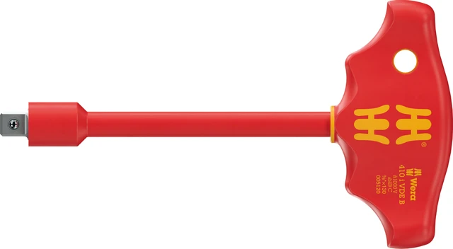 VDE-ISOLERT T-HÅNDTAK 3/8" FIRKANT 410 i VDE B , Wera 