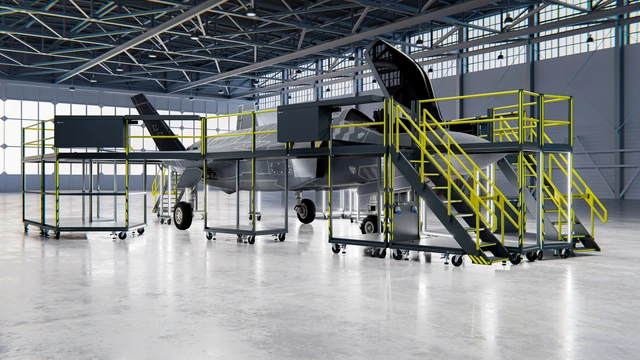 F-35 MAINTENANCE DOCKING SYSTEM Module-based system, full wrap-around 