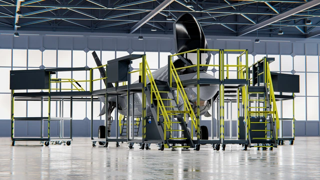 F-35 MAINTENANCE DOCKING SYSTEM Module-based system, full wrap-around 
