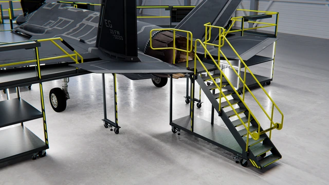 F-35 MAINTENANCE DOCKING SYSTEM Module-based system, full wrap-around 