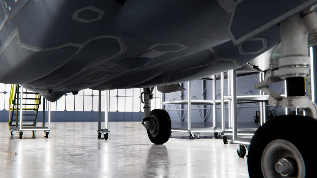 F-35 MAINTENANCE DOCKING SYSTEM Module-based system, full wrap-around 