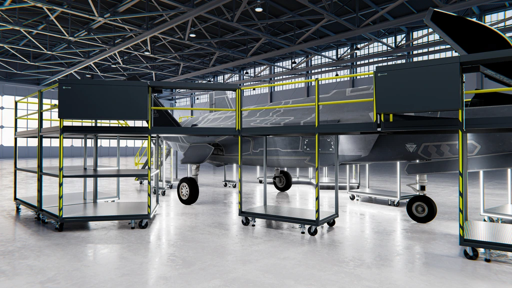 F-35 MAINTENANCE DOCKING SYSTEM Module-based system, full wrap-around 