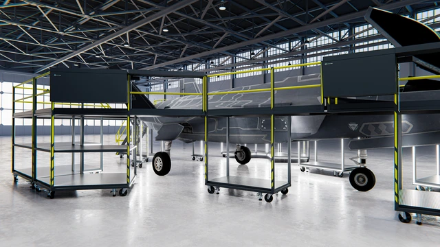 F-35 MAINTENANCE DOCKING SYSTEM Module-based system, full wrap-around 