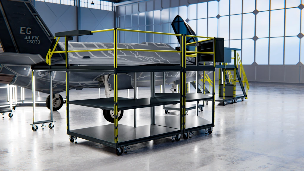 F-35 MAINTENANCE DOCKING SYSTEM Module-based system, full wrap-around 