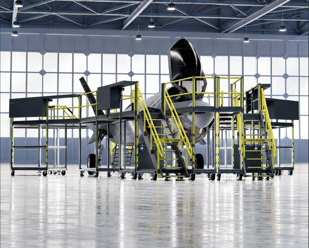 F-35 MAINTENANCE DOCKING SYSTEM Module-based system, full wrap-around 
