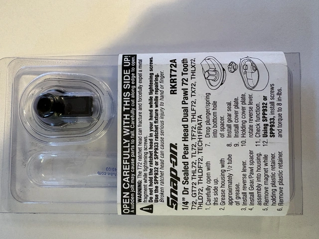 REPARASJONSSETT FOR 1/4" DR. SKRALLE 72T RKRT72A - Snap-on 