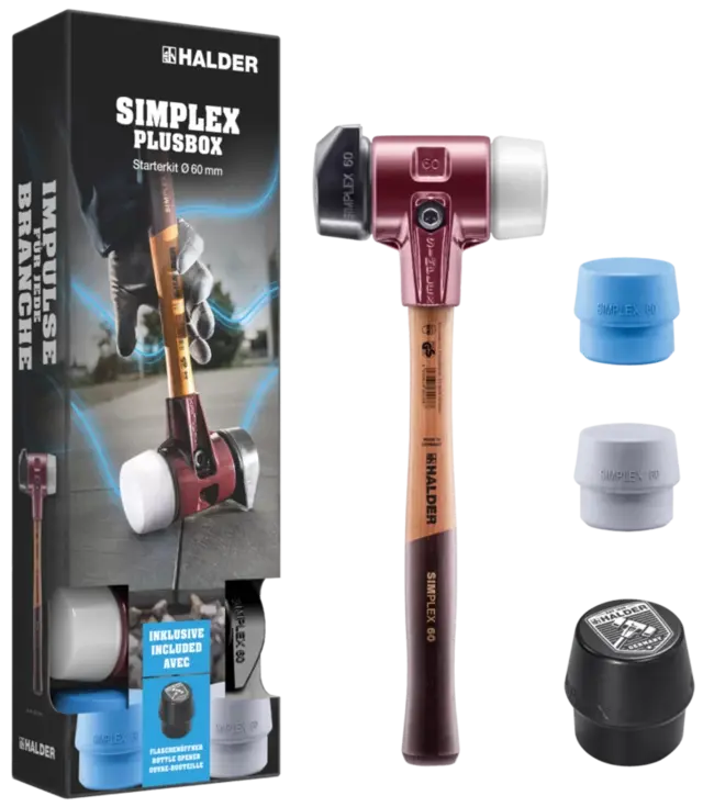 KOMBIHAMMERSETT SIMPLEX PLUS BOX Ø60 MM Halder 