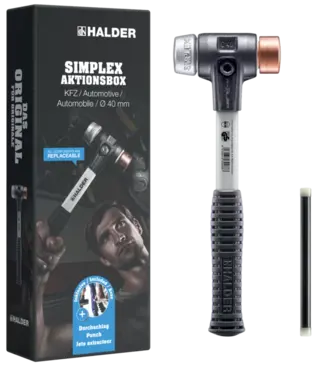 KOMBIHAMMERSETT SIMPLEX AUTOMOTIVE Ø40 inkl dor Halder